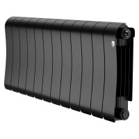 Радиатор биметаллический Royal Thermo Infinity V 300 Noir Sable 12 секций (черный) с нижним подключением купить в интернет-магазине Азбука Сантехники