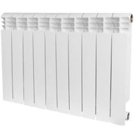 Радиатор биметаллический STOUT Vega 500 BM, 10 секций, белый купить в интернет-магазине Азбука Сантехники