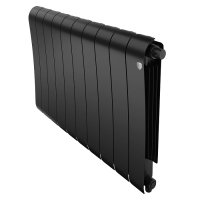 Радиатор биметаллический Royal Thermo Infinity V 500 Noir Sable 10 секций (черный) с нижним подключением купить в интернет-магазине Азбука Сантехники