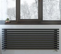 Горизонтальный Дизайн-радиатор Loten Грей Z 180 × 1500 × 60