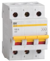 IEK ВН-32 3P 100A Выключатель нагрузки (мини-рубильник) купить в интернет-магазине Азбука Сантехники