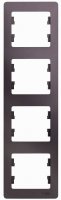 Schneider Electric Glossa Сиреневый туман Рамка 4-постовая вертикальная купить в интернет-магазине Азбука Сантехники