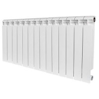 Радиатор биметаллический STOUT Alpha 500, 14 секций, белый (RAL 9016) купить в интернет-магазине Азбука Сантехники