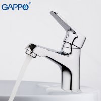 Смеситель для раковины Gappo G1036, хром купить в интернет-магазине Азбука Сантехники