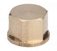 Заглушка Viega Ø 1 1/4" многогранник с внутренней резьбой (бронзовая), модель 3301 (268 305) купить в интернет-магазине Азбука Сантехники