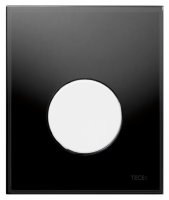 Кнопка смыва TECE Loop Urinal 9242654 черное стекло, кнопка — белая купить в интернет-магазине Азбука Сантехники