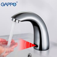 Смеситель для раковины Gappo G517 сенсорный, хром купить в интернет-магазине Азбука Сантехники