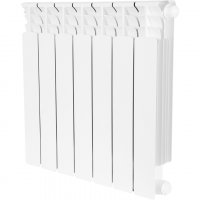 Радиатор биметаллический STOUT Space 500 с нижним подключением, 7 секций, белый (RAL 9016) купить в интернет-магазине Азбука Сантехники