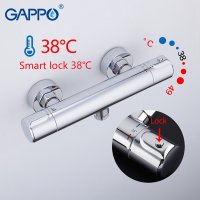 Смеситель термостатический Gappo G2090 для душа, хром купить в интернет-магазине Азбука Сантехники