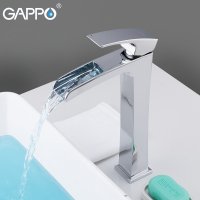 Смеситель для раковины Gappo G1007-21, высокий, хром купить в интернет-магазине Азбука Сантехники