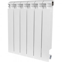 Радиатор биметаллический STOUT Alpha 500, 6 секций, белый (RAL 9016) купить в интернет-магазине Азбука Сантехники