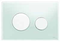 Кнопка смыва TECE Loop 9240651 зеленое стекло, кнопка — белая купить в интернет-магазине Азбука Сантехники