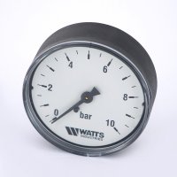 Манометр Watts аксиальный (0–10 бар), корпус — Ø 50 мм купить в интернет-магазине Азбука Сантехники