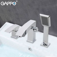 Смеситель на борт ванны Gappo G1107, хром купить в интернет-магазине Азбука Сантехники