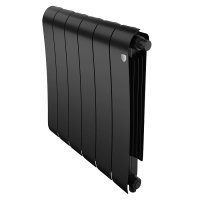 Радиатор биметаллический Royal Thermo Infinity V 500 Noir Sable 6 секций (черный) с нижним подключением купить в интернет-магазине Азбука Сантехники