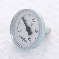Термометр погружной аксиальный UNI-FITT 1/2" 60 °C, 33 мм купить в интернет-магазине Азбука Сантехники
