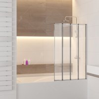 Шторка на ванну RGW Screens SC-23, 1000 × 1500 мм, с прозрачным стеклом, профиль — хром купить в интернет-магазине Азбука Сантехники