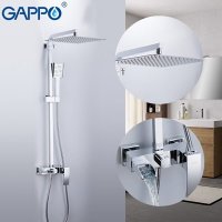 Душевая система Gappo G2407-30, белый/хром, (ручная лейка, верхний душ) купить в интернет-магазине Азбука Сантехники