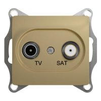 Schneider Electric Glossa Титан Розетка TV-SAT оконечная 1dB купить в интернет-магазине Азбука Сантехники