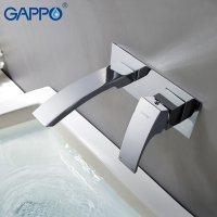 Смеситель для раковины Gappo G1007-2, встраиваемый, хром купить в интернет-магазине Азбука Сантехники