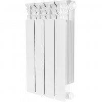 Радиатор биметаллический STOUT Space 500 с нижним подключением, 4 секции, белый (RAL 9016) купить в интернет-магазине Азбука Сантехники
