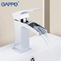 Смеситель для раковины Gappo G1007-20, хром купить в интернет-магазине Азбука Сантехники