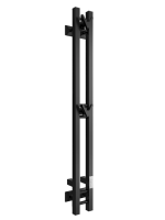 Полотенцесушитель электрический ДВИН X plaza neo 120/10, черный матовый купить в интернет-магазине Азбука Сантехники