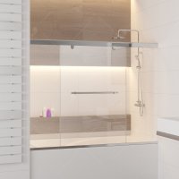 Шторка на ванну RGW Screens SC-65, 1800 × 1600 мм, ширина 900 мм, с прозрачным стеклом, профиль — хром купить в интернет-магазине Азбука Сантехники