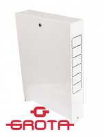 Шкаф для коллектора распределительный наружный Grota ШРН-7 (19–20 выходов, 651 × 120 × 1303 мм) купить в интернет-магазине Азбука Сантехники