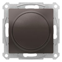 Schneider Electric AtlasDesign Мокко Светорегулятор (диммер) поворотно-нажимной 315Вт механизм купить в интернет-магазине Азбука Сантехники