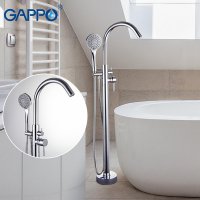 Смеситель для ванны Gappo G3098 напольный, хром купить в интернет-магазине Азбука Сантехники