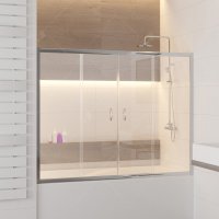 Шторка на ванну RGW Screens SC-61, 1700 × 1500 мм, с прозрачным стеклом, профиль — хром купить в интернет-магазине Азбука Сантехники