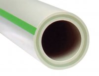 Труба полипропиленовая FV-Plast Faser PN20 Ø 40 × 6,7 мм со стекловолоконным слоем купить в интернет-магазине Азбука Сантехники