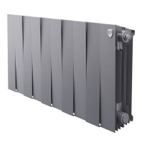 Радиатор биметаллический RoyalThermo PianoForte 300 Silver Satin 10 секций (серебристый) купить в интернет-магазине Азбука Сантехники