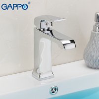 Смеситель для раковины Gappo G1050-8, хром купить в интернет-магазине Азбука Сантехники