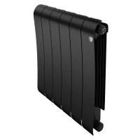 Радиатор биметаллический Royal Thermo Infinity 500 Noir Sable 6 секций (черный) с боковым подключением купить в интернет-магазине Азбука Сантехники