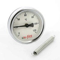 Термометр накладной UNI-FITT 63 мм с пружиной купить в интернет-магазине Азбука Сантехники