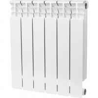 Радиатор биметаллический STOUT Space 500, 6 секций, белый (RAL 9016) купить в интернет-магазине Азбука Сантехники