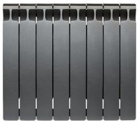 Радиатор биметаллический Rifar Monolit Ventil 350 MVR, нижнее правое подключение, 14 секций, титан купить в интернет-магазине Азбука Сантехники
