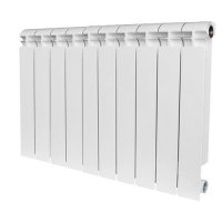 Радиатор биметаллический STOUT Alpha 500, 10 секций, белый (RAL 9016) купить в интернет-магазине Азбука Сантехники