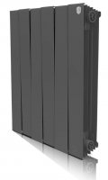 Радиатор биметаллический RoyalThermo PianoForte 500 Noir Sable 8 секций (чёрный) купить в интернет-магазине Азбука Сантехники