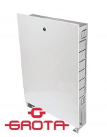 Шкаф для коллектора распределительный встроенный Grota ШРВ-3 (8–10 выходов, 670 × 125 × 744 мм) купить в интернет-магазине Азбука Сантехники