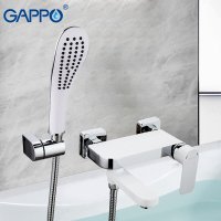 Смеситель для ванны с душем Gappo G3248, хром купить в интернет-магазине Азбука Сантехники