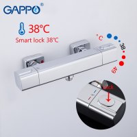 Смеситель термостатический Gappo G2091 для душа, хром купить в интернет-магазине Азбука Сантехники