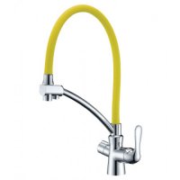 Смеситель Lemark Comfort LM3070C-Yellow для кухни, с подключением к фильтру с питьевой водой купить в интернет-магазине Азбука Сантехники