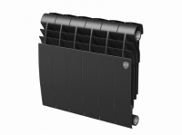 Радиатор биметаллический RoyalThermo Biliner 350 VD с нижним подключением, Noir Sable черный графитовый, 6 секций купить в интернет-магазине Азбука Сантехники