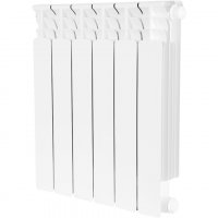 Радиатор биметаллический STOUT Space 500 с нижним подключением, 6 секций, белый (RAL 9016) купить в интернет-магазине Азбука Сантехники