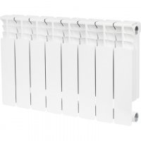 Радиатор биметаллический STOUT Space 350, 8 секций, белый (RAL 9016) купить в интернет-магазине Азбука Сантехники