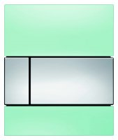 Кнопка смыва TECE Square Urinal 9242805 зеленое стекло, кнопка — хром купить в интернет-магазине Азбука Сантехники