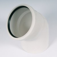 Отвод Sinikon Комфорт Ø 40 мм × 45° полипропиленовый белый купить в интернет-магазине Азбука Сантехники